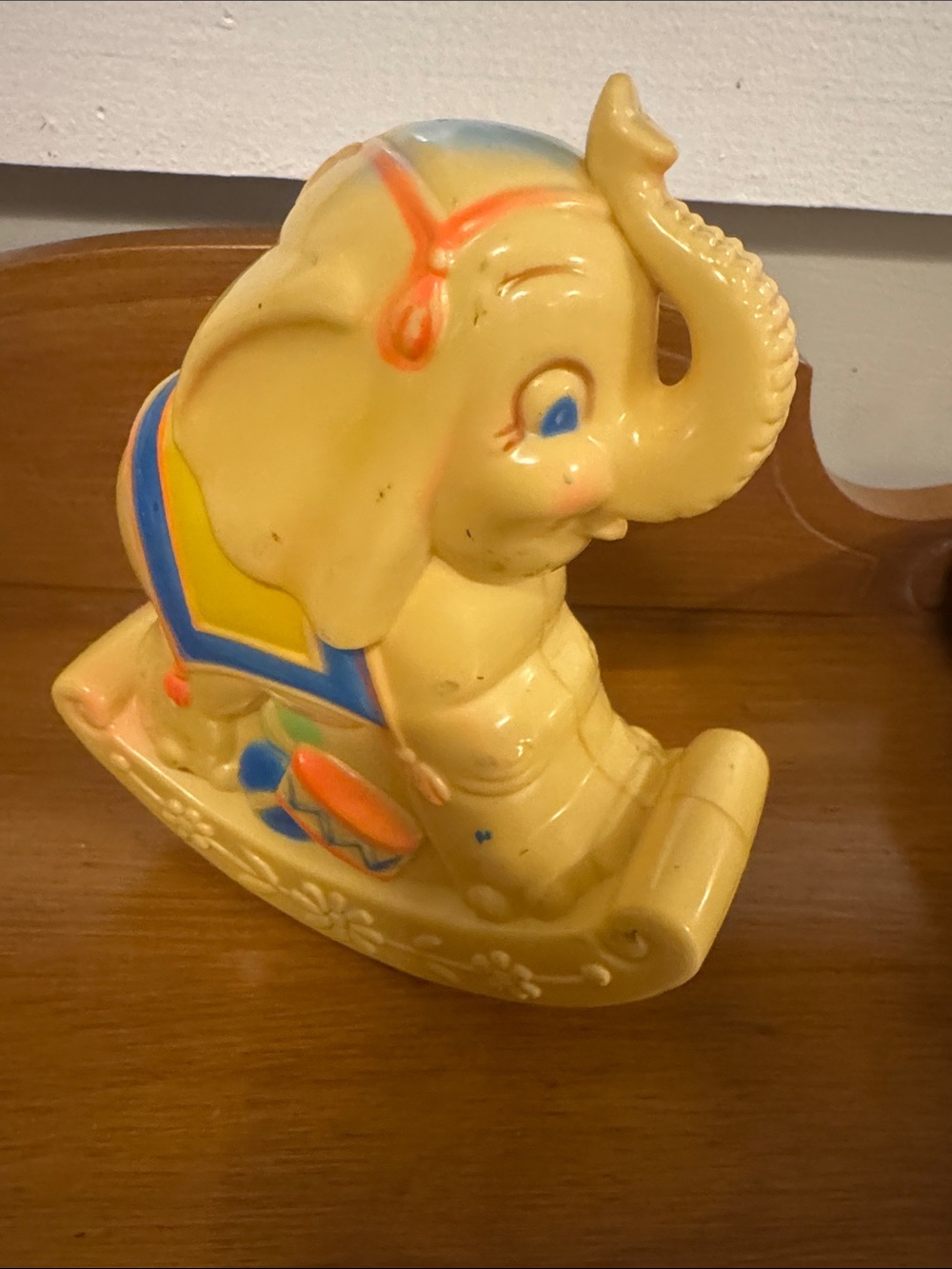 Vintage 1977 Sanitoy Elephant Rocking Chime